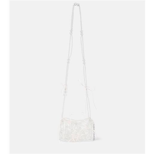 Susan Fang borsa a spalla con perline e fiocco