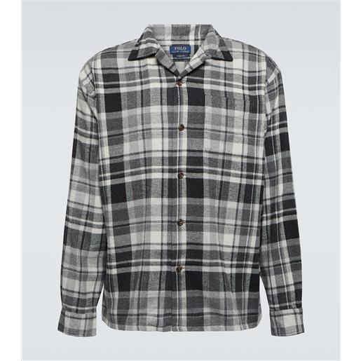 Polo Ralph Lauren camicia in flanella di cotone a quadri