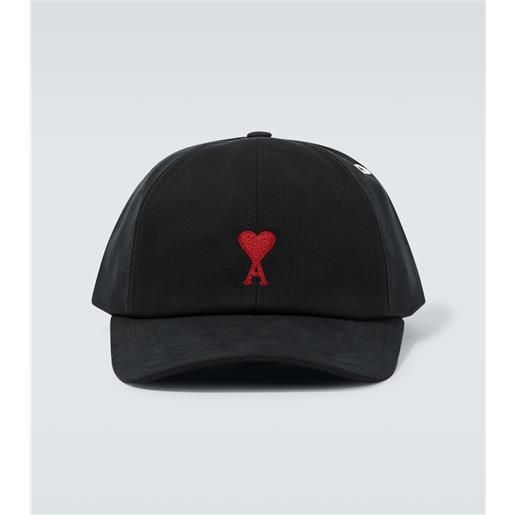 Ami Paris cappello ami de cåur in canvas di cotone