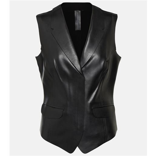 Norma Kamali gilet in similpelle