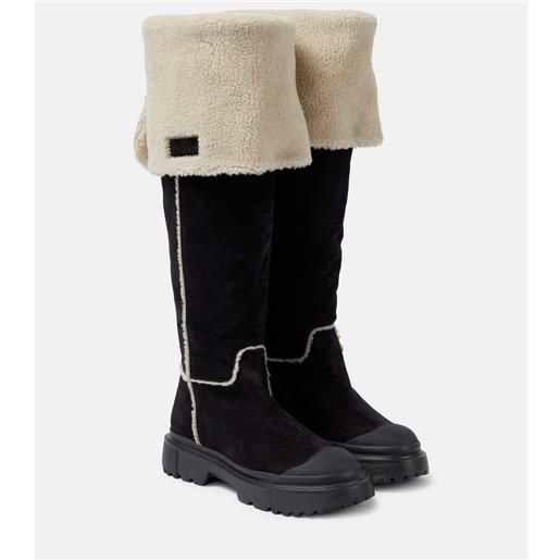 Hogan stivali h619 in suede