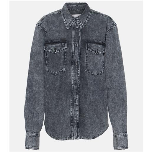 Marant Etoile camicia danis in denim di cotone
