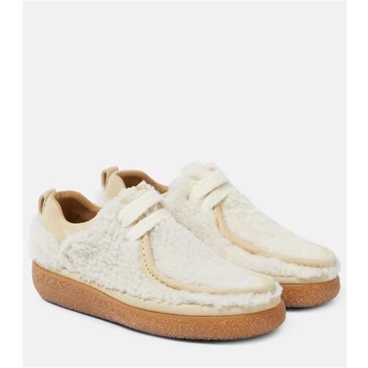 Ami Paris mocassini stringati in shearling