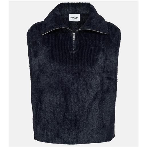 Marant Etoile gilet milie con collo alto