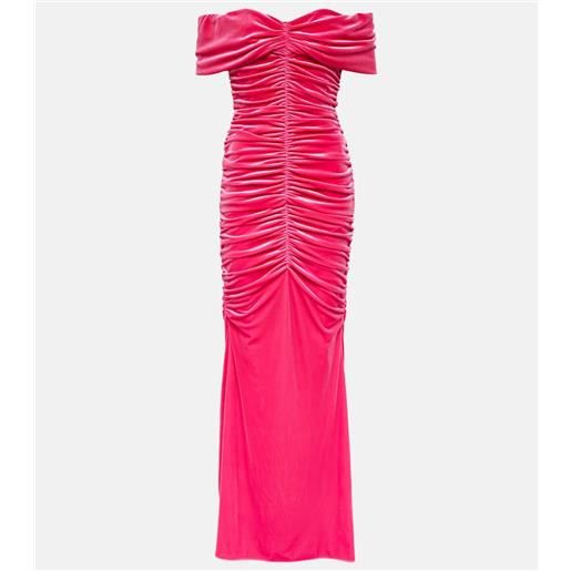 Monique Lhuillier abito lungo in velluto