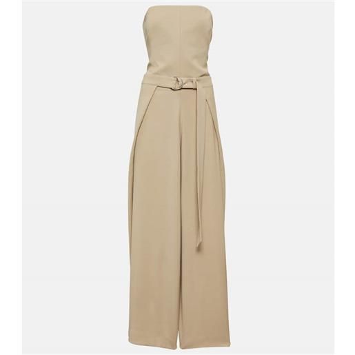 Ami Paris jumpsuit in misto lana con cintura