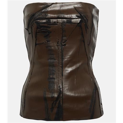 Rick Owens top a fascia di jeans