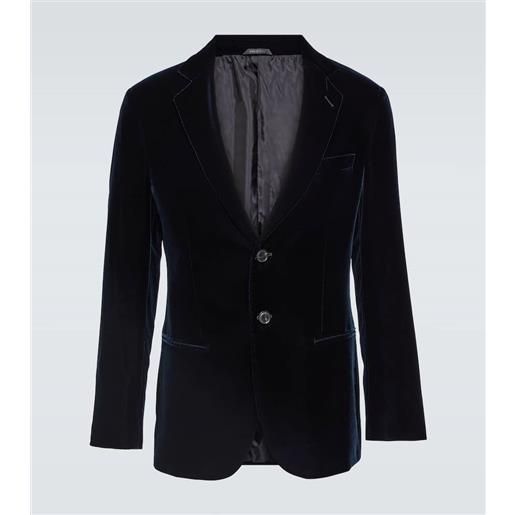 Giorgio Armani blazer da smoking in velluto