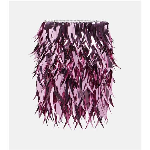 Rabanne minigonna a vita media