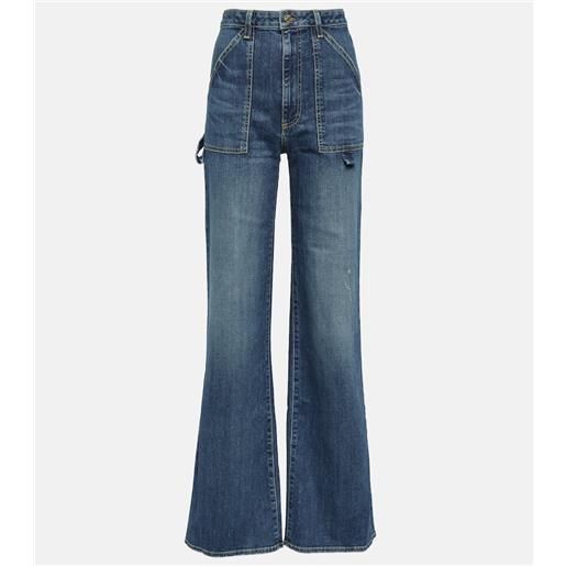 Nili Lotan jeans quentin a gamba larga