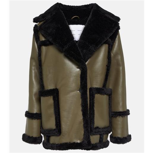 Proenza Schouler white label - giacca con fodera in shearling sintetico