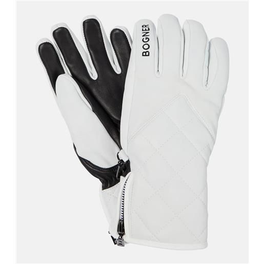 Bogner guanti da sci dana in pelle matelassã©