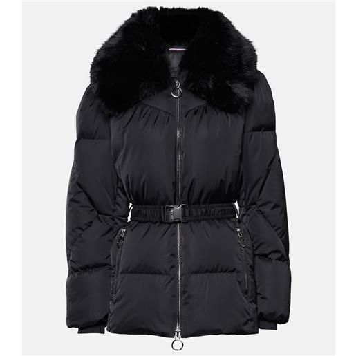 Fusalp piumino vela con pelliccia sintetica