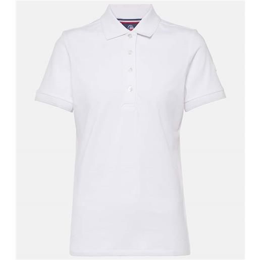 Fusalp polo agathe in misto cotone