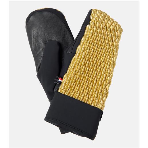 Fusalp muffole trapuntate con finiture in pelle