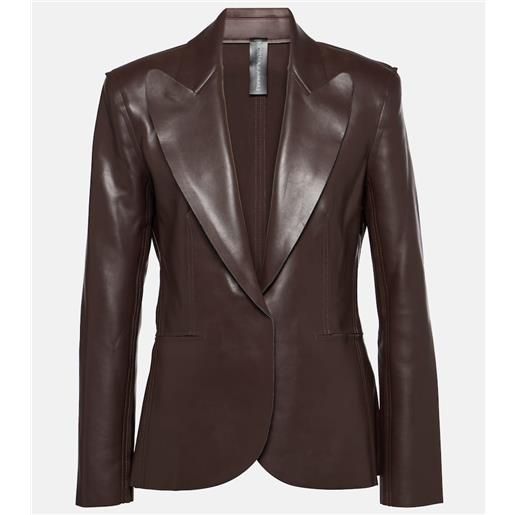 Norma Kamali blazer in similpelle