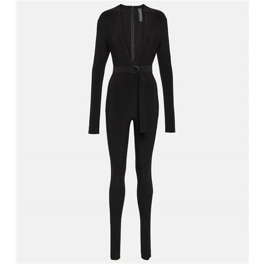 Norma Kamali jumpsuit in jersey con scollo a v
