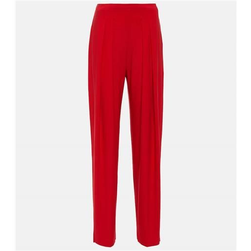 Norma Kamali pantaloni tapered a vita bassa