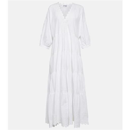 Juliet Dunn abito lungo in popeline di cotone