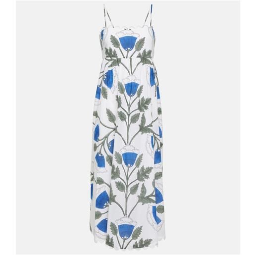 Juliet Dunn abito midi in cotone con stampa