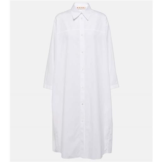 Marni abito chemisier in popeline di cotone