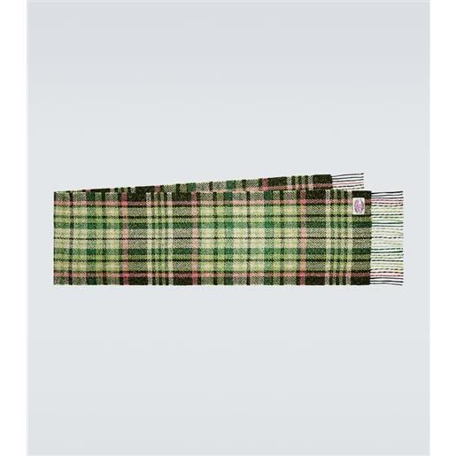 Acne Studios sciarpa in misto lana e seta a quadri