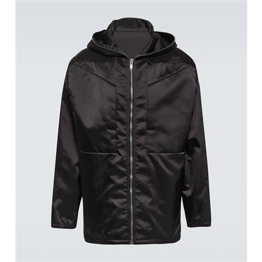 Rick Owens felpa in tessuto tecnico con cappuccio