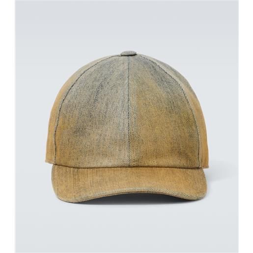 Rick Owens cappello da baseball in denim