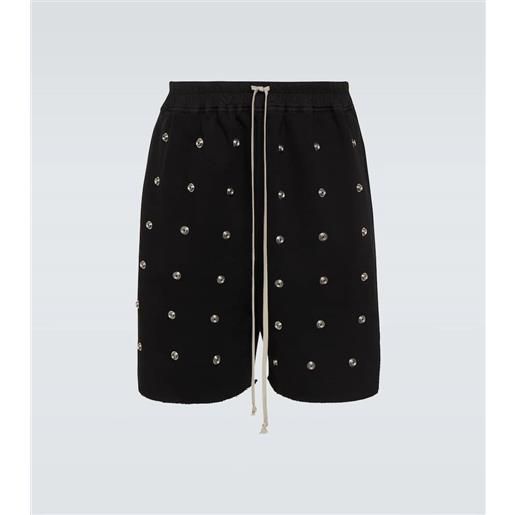 Rick Owens shorts in cotone