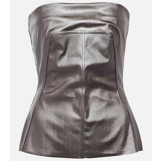 Rick Owens bustier di jeans lido