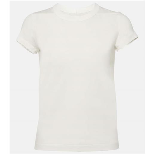 Rick Owens t-shirt cropped in jersey di cotone