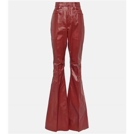 Rick Owens jeans flared bolan a vita alta