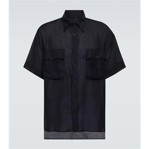 Giorgio Armani camicia bowling in jersey