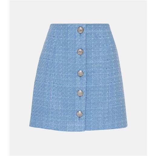 Veronica Beard gonna rubra in tweed di misto cotone