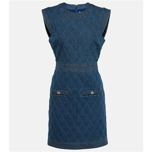 Veronica Beard miniabito di jeans ginny