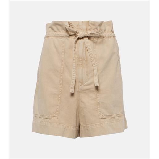 Marant Etoile shorts di jeans ipolyte a vita alta