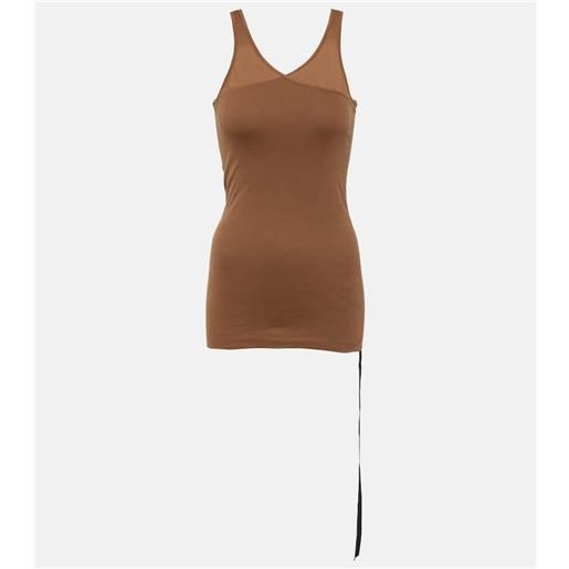 Rick Owens drkshdw - tank top double ziggy in cotone