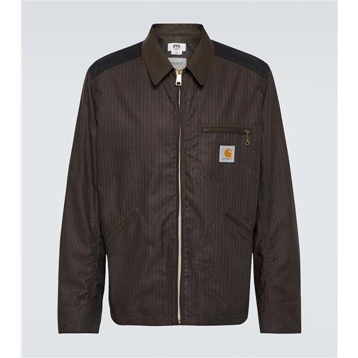 Junya Watanabe x carhartt - giacca blouson a righe