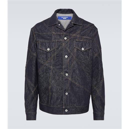 Junya Watanabe giacca di jeans con ricamo