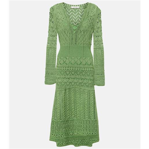 Dorothee Schumacher abito midi seductive in pizzo pointelle
