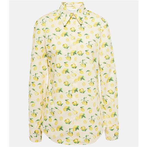 Sportmax camicia riva in cotone con stampa