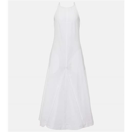 Sportmax abito lungo cactus in popeline di cotone