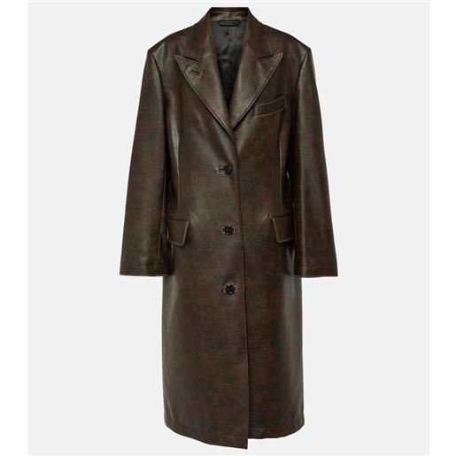 Acne Studios cappotto ovittor in similpelle