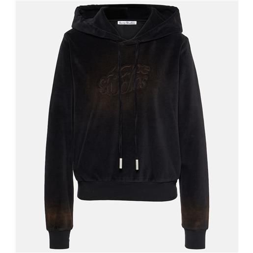 Acne Studios felpa faro in velluto di misto cotone