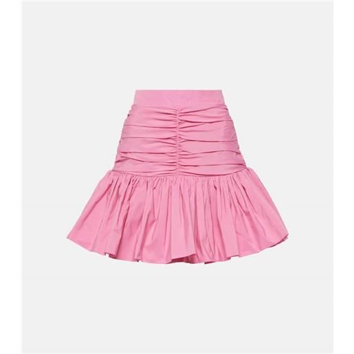 Patou minigonna in faille a vita alta