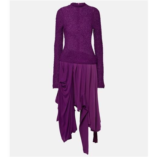 Acne Studios abito midi damage in cotone