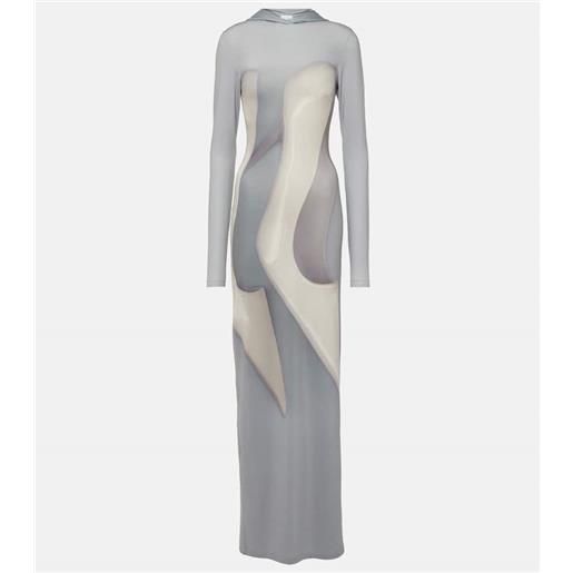 Acne Studios abito lungo in jersey con stampa