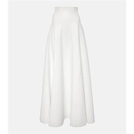 Norma Kamali gonna lunga grace in similpelle