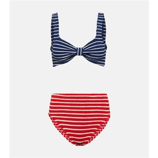 Hunza G bikini judy a righe