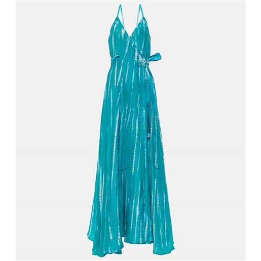 Anna Kosturova abito in seta tie-dye